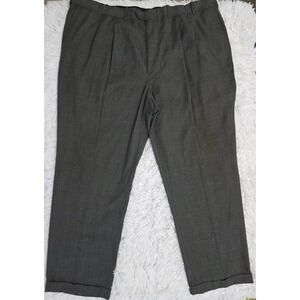 Geoffrey Beene‎ Men's Pleated Dark Gray Dress Pants Size 44 X 30